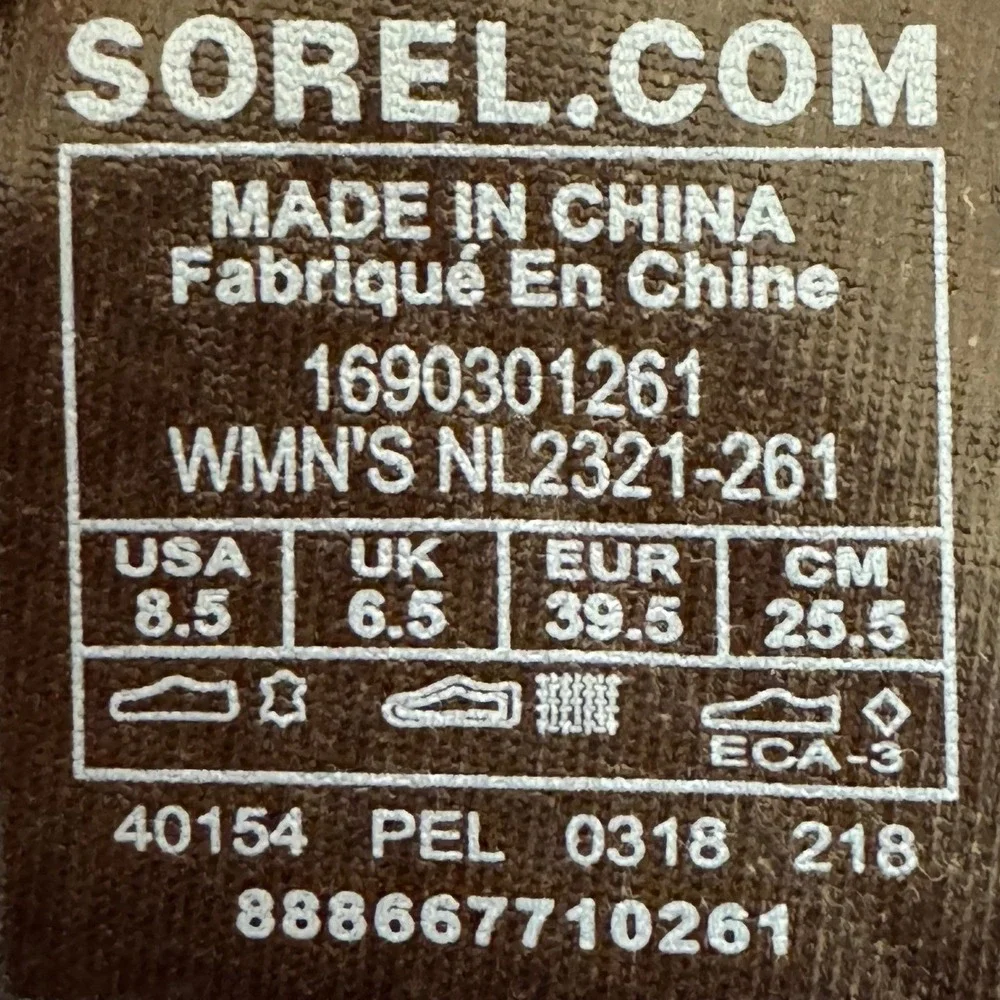 Sorel Slimpack NL2321 Tall Waterproof Duck Boots Brown Leather Riding Womens 8.5